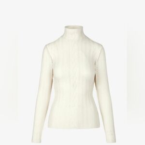 Smythe Pointelle Knit Turtleneck